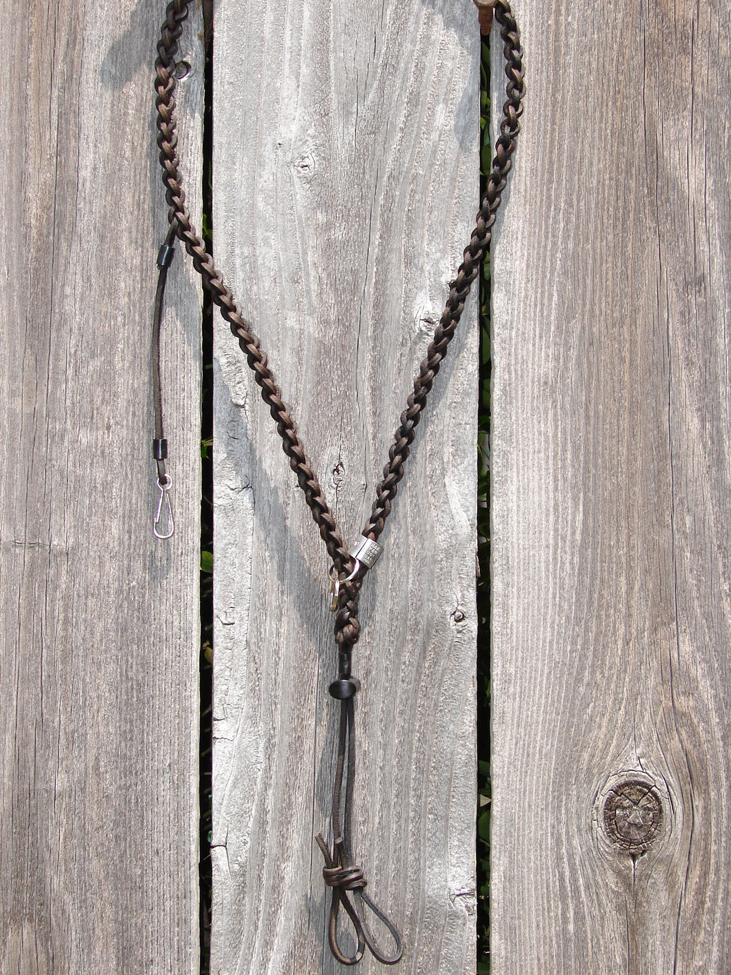 Waxed Leather Lanyard for 1 call and a whistle – Custom Call Lanyards