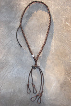 Waxed Leather Lanyard for 2 calls and whistle