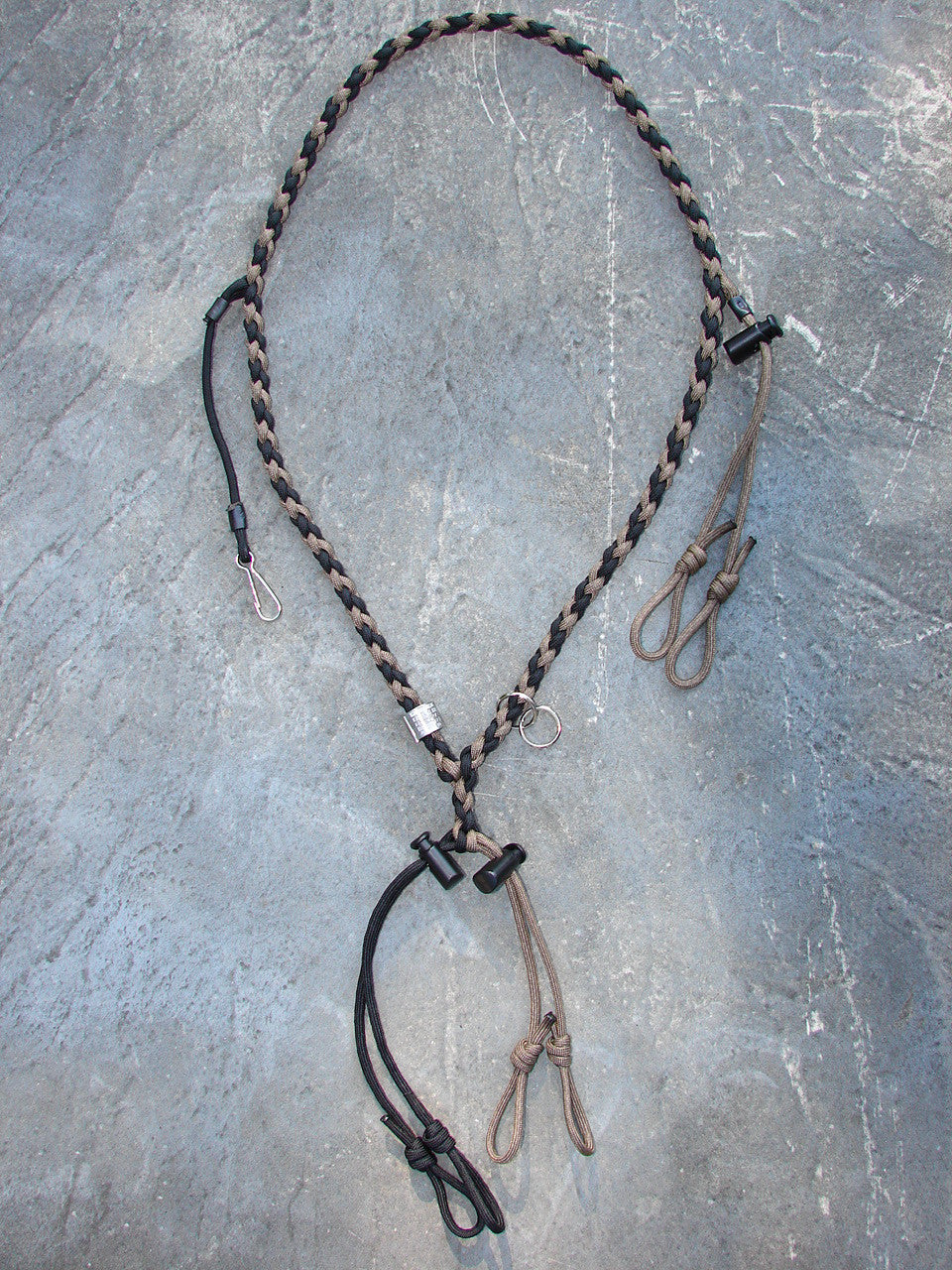 Paracord Lanyard for 3 calls and whistle - round braid